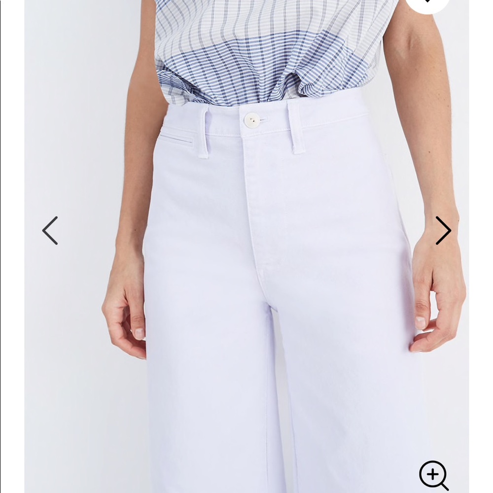 NWT Madewell Petite Emmett Wide-Leg Crop P… - Picture 4 of 10